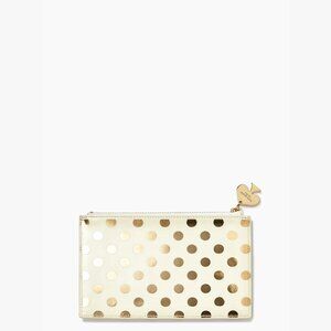 KATE SPADE Gold Dots Pencil Pouch Set